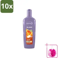 Andrélon 10 x - Glans - Shampoo - 300 ml - Bulkverpakking - Glans haar - Douchemop - Natuurlijke glans