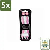 Wilkinson 5 x Intuition - Navulmesjes - Wenkbrauw Shaper - Precisie - 3 mesjes - Wasstrips - Wenkbrauw Shaper - Wenkbrauw Vormen - Haartjes Verwijderen - Exfoliatie - Huid Verzorging