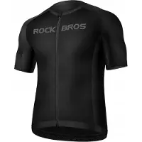 RockBros Shirt van fietsen voor mouwen kort zwart || Maat: 3XL