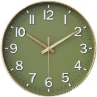 OEM Wandklok - Geluidsloos, zonder tikken, met een langzaam lopende secondewijzer - Met Arabische cijfers - Diameter 20 cm