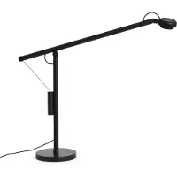 HAY LED-bureaulamp Fifty-Fifty, dimbaar, zwart, Werkkamer / Kantoor, Aluminium, Design, LED bureaulamp