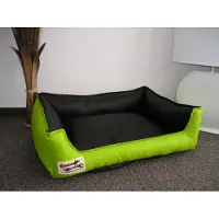 Merkloos Luxe Hondenbed van Faux Leer 110 x 85 cm