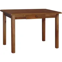 Merkloos Eettafel van Massief Grenenhout met Lade