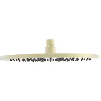 Regn Hoofddouche Rond 25cm - Geborsteld Champagne PVD - Messing - Kranen, Douchekranen, Hoofddouches - 8721042156068 - Kranen, Douchekranen, Hoofddouches