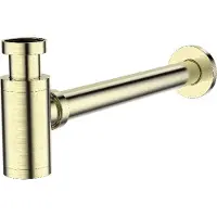 Regn Fonteinsifon - Geborsteld Champagne PVD - Messing - 8721042157140 - Wastafels, Sifons