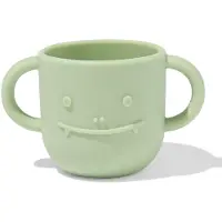 HEMA Kinderbeker 150ml siliconen monster groen (mintgroen)
