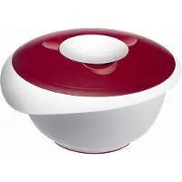 Westmark Mengkom met tweedelige deksel, 3,5 l, met schenktuit, kunststof, wit/rood, 3155227R