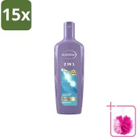 Andrélon 15 x - 2-in-1 - Shampoo - Reinigt & Verzorgt - 300 ml - Bulkverpakking - 2-in-1 shampoo conditioner - Douchemop - Haar reinigen