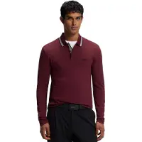 HUGO BOSS Poloshirt BOSS Plisy bordeaux katoenpiqué