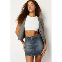 Trendyol Rok donkerblauw