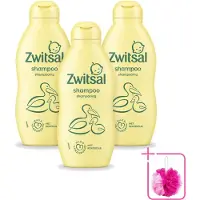 Zwitsal 3 x – Shampoo – Mild & Verzorgend – 200 ml - Bulkverpakking - Baby shampoo - Douchemop - baby shampoo