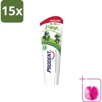 Prodent 15 x – Tandpasta Glazuurbeschermer – Kids 6+ – 75 ml - Bulkverpakking - Glazuurbeschermende tandpasta - Douchemop - Kindertandpasta