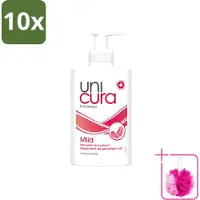Unicura 10 x - Vloeibare Zeep Mild - Verzachtend - 250 ml - Bulkverpakking - Handzeep - Douchemop - Antibacterieel