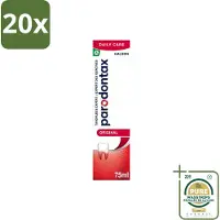Parodontax 20 x - Tandpasta - Original - Versterkt Tandvlees & Verwijdert Tandplak - 75 ml - Wasstrips - Tandpasta - Tandvlees - Tandplak - Bloedend Tandvlees - Fluoridetandpasta