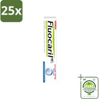 FLUOCARIL 25 x - Tandpasta - Met Fluoride - 75 ml - Grootverpakking - Vaatwasstrips - Fluoride Tandpasta - Tanden Beschermen - Gaatjes Voorkomen - Tanden Versterken - Bi-fluoride Tandpasta