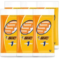 BIC 6 x - Scheermesjes - Enkel Mesje - Wegwerpmesjes - 5 Scheermesjes - Voordeelverpakking - 6 stuks