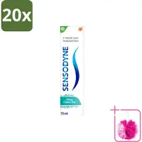 Sensodyne 20 x – Tandpasta – Deep Clean Gel – 75 ml - Bulkverpakking - Gevoelige tanden - Douchemop - Tandgevoeligheid