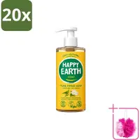 Happy Earth 20 x – Handzeep – 100% Natuurlijk Jasmine Ho Wood – 300 ml - Bulkverpakking - Natuurlijke handzeep - Douchemop - Vegan handzeep