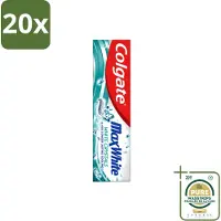 Colgate 20 x - Max White - Whitening Crystals - Tandpasta - 100ml - Wasstrips - Tandpasta - Witte Tanden - Whitening Crystals - Tanden Witter Maken - Vlekverwijdering