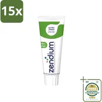 Zendium 15 x - Extra Fresh - Tandpasta - Natuurlijke Enzymen - 75 ml - Wasstrips - Tandpasta - Enzymen - Natuurlijke Bescherming - Mondgezondheid - Fluoride