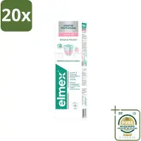 Elmex 20 x - Tandpasta - Sensitive Professional - Repair & Prevent - 75 ml - Wasstrips - Gevoelige Tanden - Tandpasta - Gevoeligheid - Tandarts Aanbevolen - PRO-ARGIN Technologie