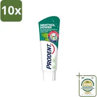 Prodent 10 x – Tandpasta – Menthol Power – 75 ml - Wasstrips - Tandpasta Menthol - Frisse Mond - Menthol - Munt - Eucalyptus