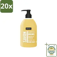 Sence 20 x - La Maison Du Savon De Marseille - Handzeep - Vanille - Hygiënisch - 500 ml - Wasstrips - Savon De Marseille - Handzeep - Vanille - Hygiëne - Reiniging