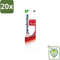 Parodontax 20 x - Tandpasta - Original - 75ml - Grootverpakking - Vaatwasstrips - Tandpasta - Bloedend Tandvlees - Tandplak - Tandvleesproblemen - Gezond Tandvlees