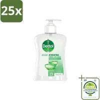 Dettol 25 x – Antibacteriële Handzeep – Aloë Vera – 250 ml - Grootverpakking - Vaatwasstrips - Handzeep - Antibacteriële Handzeep - Aloë Vera Handzeep - Hygiëne - Handhygiëne