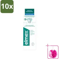 Elmex 10 x - Tandpasta - Sensitive Professional - Gentle Whitening - 75 ml - Bulkverpakking - Gevoelige tanden - Douchemop - Tandpasta