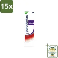 Parodontax 15 x – Tandpasta – Ultra Clean – 75 ml - Wasstrips - Tandpasta - Tandplak - Tandvlees - Bloedend Tandvlees - Fluoride
