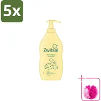 Zwitsal 5 x – Babyshampoo – Mild & Verzorgend – 400 ml - Bulkverpakking - Babyshampoo - Douchemop - babyshampoo