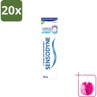 Sensodyne 20 x – Tandpasta – Complete Protection + Cool Mint – 75 ml - Bulkverpakking - Gevoelige tanden - Douchemop - Tandpasta
