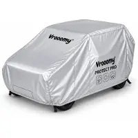 Vrooomy Protect Pro Beschermhoes voor Kinderauto, -motor en -quad - 115 x 73 x 60 cm, Waterafstotend, UV- & Krasbestendig - Grijs