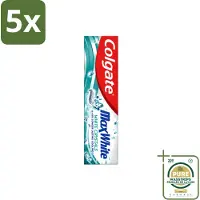 Colgate 5 x - Max White - Whitening Crystals - Tandpasta - 100ml - Wasstrips - Tandpasta - Witte Tanden - Whitening Crystals - Tanden Witter Maken - Vlekverwijdering