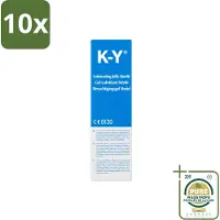 K-Y 10 x - Bevochtigingsgel - Waterbasis Glijmiddel - Hydraterend & Verzachtend - 82 g - Wasstrips - Bevochtigingsgel - Glijmiddel - Waterbasis - Bevochtiging - Intiem Gebruik