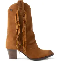 Lazamani dames westernlaarzen, model EMI, kleur bruin, materiaal leer, maat 40
