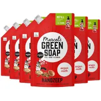 Marcel's Green Soap 6x Handzeep Argan & Oudh Navul Stazak 500 ml