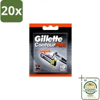Gillette 20 x Contour Plus – Wegwerpscheermesjes – 10 mesjes - Wasstrips - Scheermesjes - Scheermes - Scheerbeurt - Huidcomfort - Flexibele Mesjes