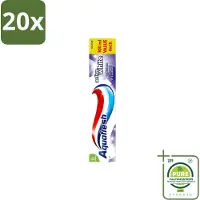 Aquafresh 20 x - Tandpasta - Whitening - Stralend Witte Tanden - 100 ml - Grootverpakking - Vaatwasstrips - Tandpasta - Witte Tanden - Stralende Tanden - Tanden Reinigen - Tandplak Verwijderen