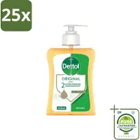 Dettol 25 x – Antibacteriële Handzeep Original – Hydraterende Formule – 250 ml - Grootverpakking - Vaatwasstrips - Handzeep - Hygiëne - Antibacterieel - Hydratatie - Huidverzorging
