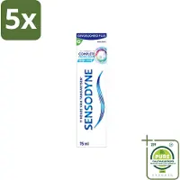 Sensodyne 5 x – Tandpasta – Complete Protection + Cool Mint – 75 ml - Grootverpakking - Vaatwasstrips - Gevoelige Tanden - Tandpasta - Mondverzorging - Tandgevoeligheid - Tandplak