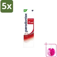Parodontax 5 x - Tandpasta - Original - 75ml - Bulkverpakking - Tandpasta - Douchemop - Bloedend tandvlees