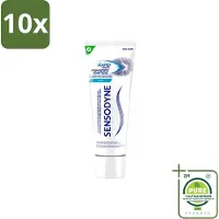Sensodyne 10 x – Tandpasta – Rapid Relief – 75 ml - Grootverpakking - Vaatwasstrips - Gevoelige Tanden - Tandpasta - Pijnverlichting - Tandgevoeligheid - Tandborstel