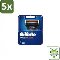 Gillette 5 x - Fusion5 ProGlide – Scheermesjes – Navulmesjes – 4 Mesjes - Grootverpakking - Vaatwasstrips - Scheermesjes - Scheren - Gladheid - Comfort - Precisie