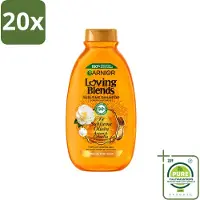 Garnier 20 x - Loving Blends - Shampoo - Argan & Cameliaolie - Droog & Dof Haar - 300 ml - Grootverpakking - Vaatwasstrips - Droog Haar - Dof Haar - Haarvoeding - Haarherstel - Arganolie