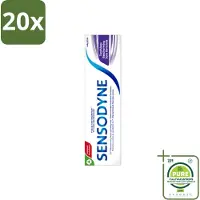 Sensodyne 20 x - Tandpasta - Gum Protection - Tandvleesverzorging - 75 ml - Grootverpakking - Vaatwasstrips - Gevoelige Tanden - Tandvleesbescherming - Tandpasta - Fluoride - Tandplak