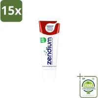 Zendium 15 x – Tandpasta – Tandvlees Protect – 75 ml - Grootverpakking - Vaatwasstrips - Gevoelig Tandvlees - Tandvlees Bescherming - Natuurlijke Tandpasta - Milde Tandpasta - Fluoride