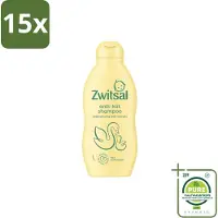 Zwitsal 15 x – Shampoo – Anti Klit – 200 ml - Grootverpakking - Vaatwasstrips - Baby Haar Reinigen - Anti Klit Shampoo - Baby Shampoo - Baby Haar Verzorging - Anti Klit