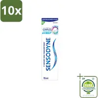 Sensodyne 10 x – Tandpasta – Complete Protection + Cool Mint – 75 ml - Grootverpakking - Vaatwasstrips - Gevoelige Tanden - Tandpasta - Mondverzorging - Tandgevoeligheid - Tandplak